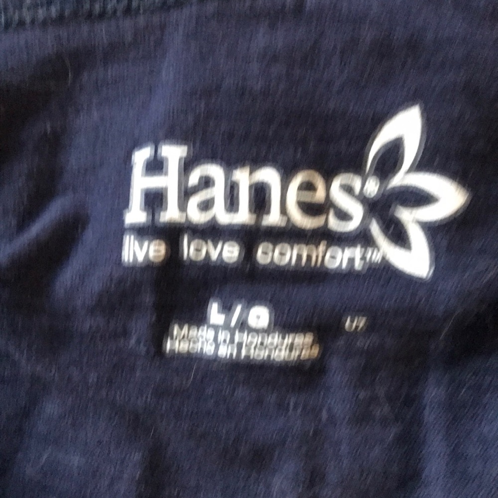 Navy cotton zip up - Picture 3 of 4